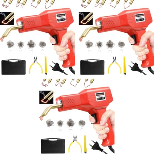 Serplex® 50W Plastic Welding Kit with 600PCS Staples Plastic Welder Machine Gun Car Bumper Repair Kit for Kayak Product Serplex® 50W Plastic Welding Kit with 600PCS Staples Plastic Welder Machine Gun Car Bumper Repair Kit for Kayak Product